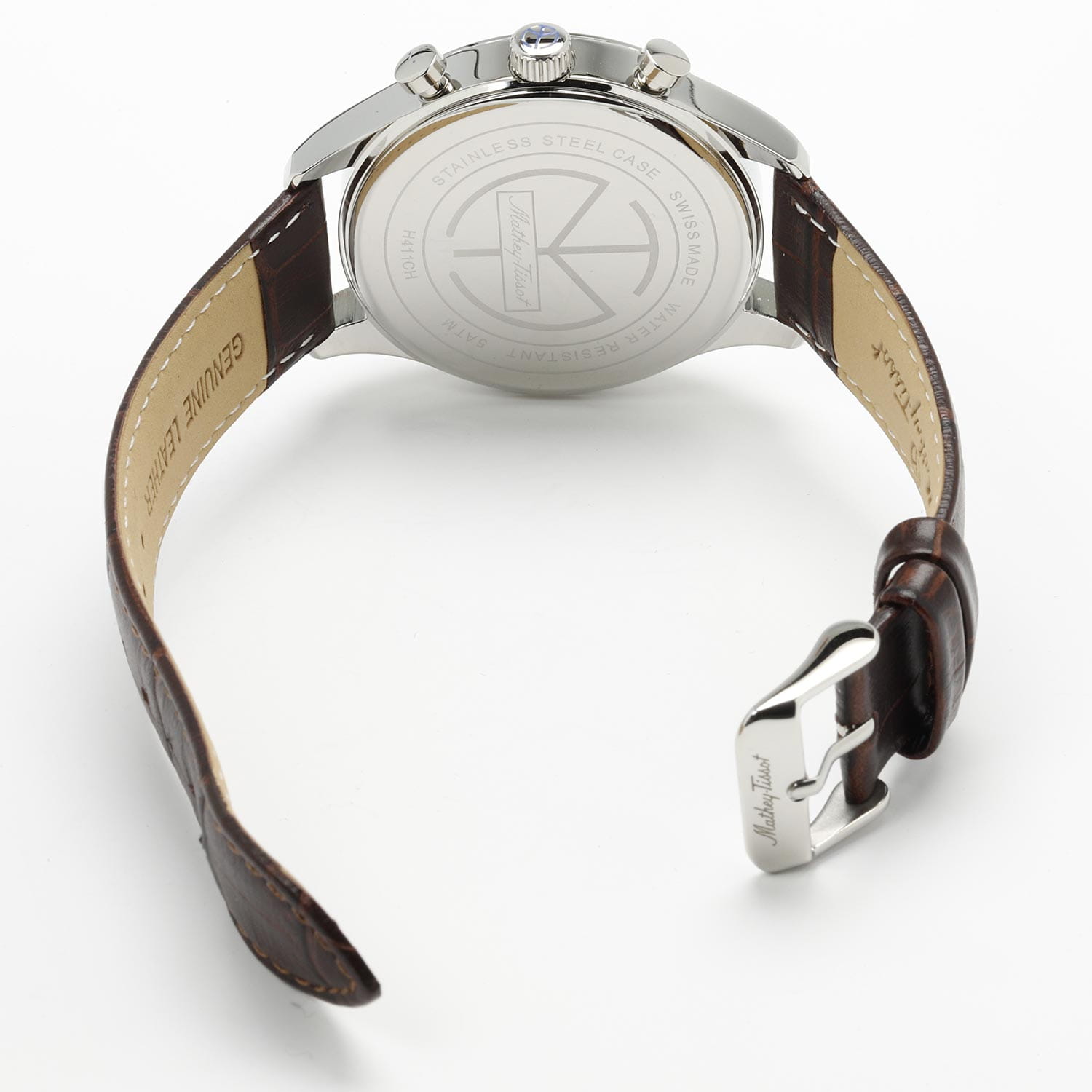 Mathey-Tissot Mathey-Tissot Urban H411CHALS кварцевые мужские часы часы крупный план серебристый циферблата