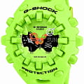 Casio Casio G-Shock GA-V01-9A GA GA-V01-9A электронные мужские часы  зеленый циферблат, браслет резина — вид спереди
