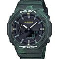 Casio Casio G-Shock GA-2100FR-3A GA-2100 GA-2100FR-3A электронные мужские часы  черный циферблат, браслет пластик — вид спереди