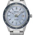 Seiko Seiko Presage SRPL19J1  SRPL19J1 механические мужские часы голубой циферблат, браслет нержавеющая сталь — вид спереди