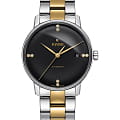 Rado Rado Coupole Classic R22860712 Classic R22860712 механические мужские часы черный циферблат, браслет сталь + ceramos™ — вид спереди