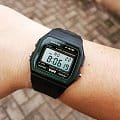 Casio Casio Collection F-91W-3 , наручные мужские часы фото под углом