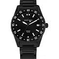 Jacques Lemans Jacques Lemans High Tech Ceramic 42-10D  42-10D кварцевые мужские часы черный циферблат, браслет сталь + pvd + керамика — вид спереди