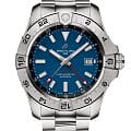 Breitling Breitling Avenger Automatic GMT 44 A32320101C1A1  A32320101C1A1 механические мужские часы синий циферблат, браслет нержавеющая сталь — вид спереди
