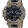 Casio Casio G-Shock GBA-900UU-5ADR (GBA-900UU-5A) G-SQUAD GBA-900UU-5A электронные мужские часы черный циферблат, браслет полимер — вид спереди