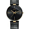 Rado Rado Florence R48867155  R48867155 кварцевые женские часы черный циферблат, браслет кожаный — вид спереди