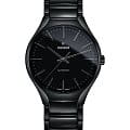 Rado Rado True Automatic R27071152 Automatic R27071152 механические мужские часы черный циферблат, браслет высокотехнологичная керамика + титан — вид спереди
