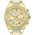 Guess Guess Trend Fury GW0899G2  GW0899G2 кварцевые мужские часы золотой циферблат, браслет нержавеющая сталь с pvd-покрытием — вид спереди