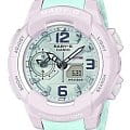 Casio Casio Baby-G BGA-230PC-6B  BGA-230PC-6B кварцевые женские часы  бирюзовый циферблат, браслет пластик — вид спереди