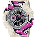 Casio Casio G-Shock GA-110SS-1ADR (GA-110SS-1A) GA-110 GA-110SS-1A электронные мужские часы цветной циферблат, браслет пластик — вид спереди