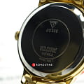Guess GUESS  W0989L2 кварцевые женские часы часы, крупный план золотой циферблат