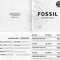 Fossil Fossil Bannon  FS4831 мужские часы синий циферблат на запястье