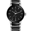 Rado Rado Centrix Automatic R30009172 Automatic R30009172 механические женские часы черный циферблат, браслет сталь + керамические вставки — вид спереди