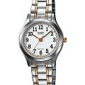 Casio Casio Collection LTP-1275SG-7B  LTP-1275SG-7B кварцевые женские часы белый циферблат, браслет нержавеющая сталь с ip-покрытием — вид спереди
