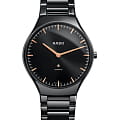 Rado Rado True Thinline R27969172 Automatic R27969172 механические мужские часы черный циферблат, браслет высокотехнологичная керамика — вид спереди