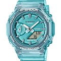 Casio Casio G-Shock GMA-S2100SK-2A  GMA-S2100SK-2A электронные женские часы зеленый циферблат, браслет пластик — вид спереди