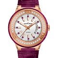 Jacques Lemans Jacques Lemans Sport 1-1776H  1-1776H кварцевые женские часы серебристый циферблат, браслет кожаный — вид спереди