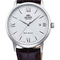 Orient Orient Contemporary RA-AC0F12S  RA-AC0F12S механические мужские часы  белый циферблат, браслет кожаный — вид спереди