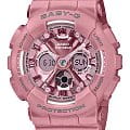 Casio Casio Baby-G BA-130SP-4A  BA-130SP-4A кварцевые женские часы розовый циферблат, браслет пластик — вид спереди