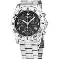 Certina Certina DS Nautic C542.7118.42.69  C54271184269 кварцевые мужские часы  черный циферблат, браслет нержавеющая сталь — вид спереди