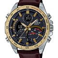 Casio Casio Edifice ECB-900GL-1ADR (ECB-900GL-1A) ECB ECB-900GL-1A кварцевые мужские часы серый циферблат, браслет кожаный — вид спереди