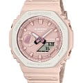 Casio Casio G-Shock GA-2110SL-4A7DR GA GA-2110SL-4A7DR электронные женские часы розовый циферблат, браслет пластик — вид спереди