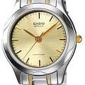 Casio Casio Collection LTP-1275SG-9A  LTP-1275SG-9A кварцевые женские часы  шампань циферблат, браслет нержавеющая сталь с ip-покрытием — вид спереди