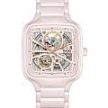 Rado Rado True Square Automatic Open Heart R27123012  R27123012 механические женские часы  бежевый циферблат, браслет высокотехнологичная керамика — вид спереди