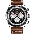 Breitling Breitling Super Avi B04 Chronograph GMT 46 Mosquito YB04451A1B1X1  YB04451A1B1X1 механические мужские часы черный циферблат, браслет кожаный — вид спереди