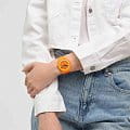 Swatch Swatch New Gent Biosourced SO29O700 женские часы оранжевый циферблат на запястье