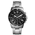Fossil Fossil Carlie  FS5236  FS5236 автокварц (кинетик) мужские часы черный циферблат, браслет нержавеющая сталь — вид спереди