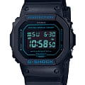 Casio Casio G-Shock DW-5600BBM-1 DW-5600 DW-5600BBM-1ER электронные мужские часы черный циферблат, браслет пластик — вид спереди