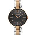 Rado Rado Coupole R22851164  R22851164 кварцевые женские часы  черный циферблат, браслет нержавеющая сталь с pvd-покрытием — вид спереди