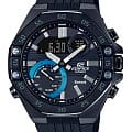 Casio Casio Edifice ECB-10PB-1ADF (ECB-10PB-1AEF) ECB ECB-10PB-1AEF кварцевые мужские часы черный циферблат, браслет полимер — вид спереди