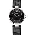 Rado Rado Coupole R22854155  R22854155 кварцевые женские часы черный циферблат, браслет кожаный — вид спереди