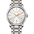 Rado Rado Diamaster R14078103  R14078103 кварцевые мужские часы белый циферблат, браслет сталь c pvd покрытием — вид спереди