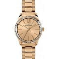 Jacques Lemans Jacques Lemans 1-1841H  1-1841H кварцевые женские часы  золотой циферблат, браслет сталь с ip покрытием — вид спереди