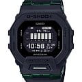 Casio Casio G-Shock GBD-200UU-1DR (GBD-200UU-1D) G-SQUAD GBD-200UU-1D электронные мужские часы черный циферблат, браслет пластик — вид спереди