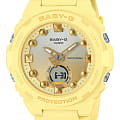 Casio Casio Baby-G BGA-320-9ADR (BGA-320-9A)  BGA-320-9A кварцевые женские часы желтый циферблат, браслет пластик — вид спереди