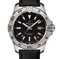 Breitling Breitling Avenger Automatic GMT 44 A32320101B1X1  A32320101B1X1 механические мужские часы  черный циферблат, браслет кожаный — вид спереди