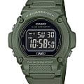 Casio Casio Collection W-219HC-3B  W-219HC-3B кварцевые мужские часы  черный циферблат, браслет пластик — вид спереди