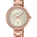 Casio Casio Sheen SHE-4556PG-7AUDF  SHE-4556PG-7AUDF кварцевые женские часы шампань циферблат, браслет сталь с ip покрытием — вид спереди