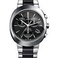Rado Rado D-Star Chronograph R15937172  R15937172 кварцевые мужские часы черный циферблат, браслет сталь + керамические вставки — вид спереди