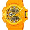 Casio Casio G-Shock GA-400-9A GA GA-400-9A электронные мужские часы оранжевый циферблат, браслет пластик — вид спереди