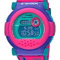 Casio Casio G-Shock G-B001RG-4DR (G-B001RG-4) G G-B001RG-4DR электронные мужские часы  бирюзовый циферблат, браслет пластик — вид спереди