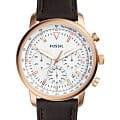 Fossil Fossil FB-01  FS5415  FS5415 кварцевые мужские часы белый циферблат, браслет кожаный — вид спереди