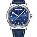 Breitling Breitling Aviator 8 Automatic Day & Date 41 A45330101C1X3  A45330101C1X3 механические мужские часы синий циферблат, браслет кожаный — вид спереди