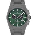 Jacques Philippe Jacques Philippe Aurora JPQGC4183X7  JPQGC4183X7 кварцевые мужские часы  зеленый циферблат, браслет нержавеющая сталь с ip-покрытием — вид спереди