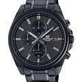 Casio Casio Edifice EFV-610DC-1AVUDF (EFV-610DC-1A) EFV EFV-610DC-1A кварцевые мужские часы черный циферблат, браслет нержавеющая сталь — вид спереди