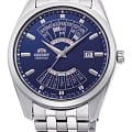 Orient Orient Contemporary RA-BA0003L  RA-BA0003L механические мужские часы синий циферблат, браслет нержавеющая сталь — вид спереди